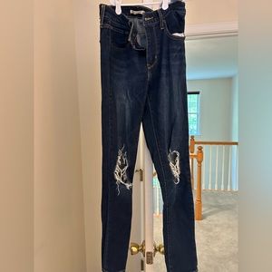 721 HIGH RISE RIPPED SKINNY WOMEN'S JEANS